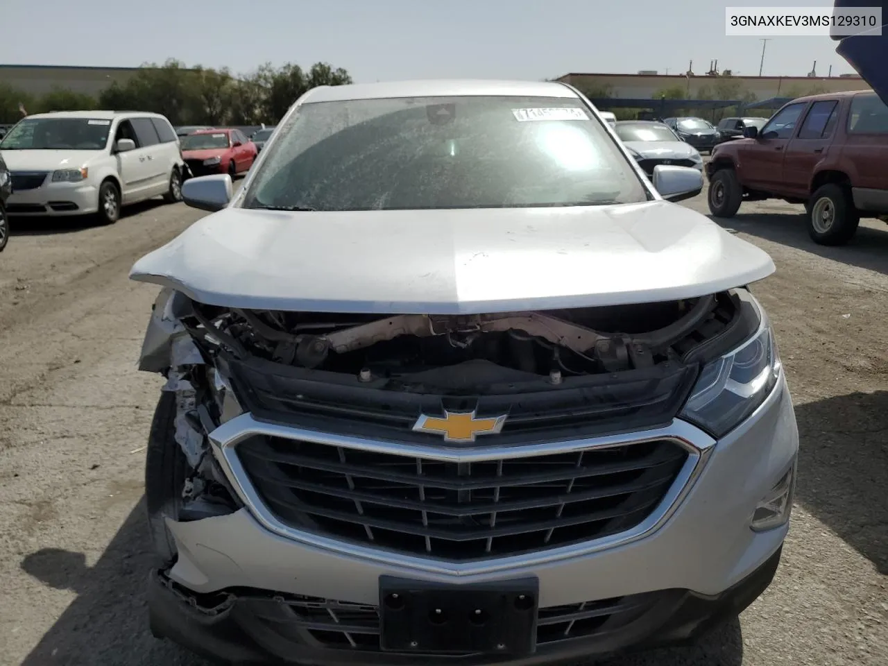 2021 Chevrolet Equinox Lt VIN: 3GNAXKEV3MS129310 Lot: 71453874