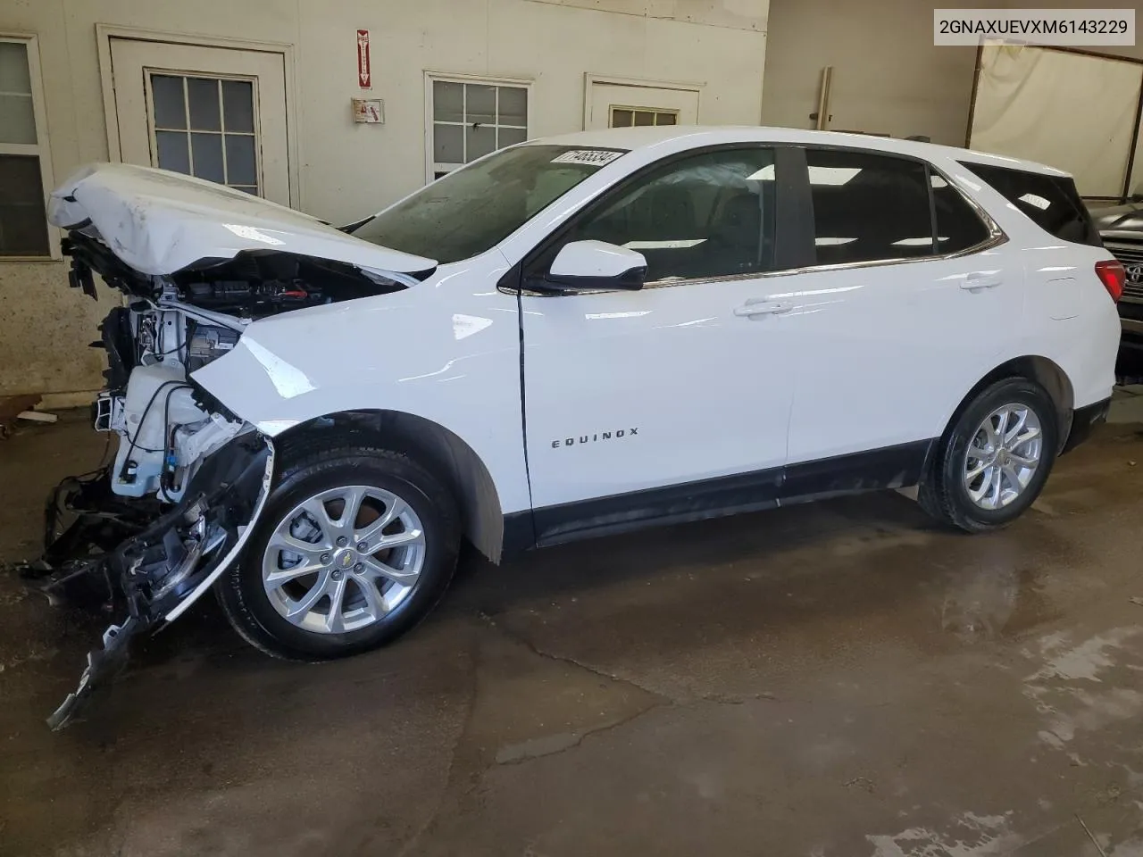 2021 Chevrolet Equinox Lt VIN: 2GNAXUEVXM6143229 Lot: 71465334