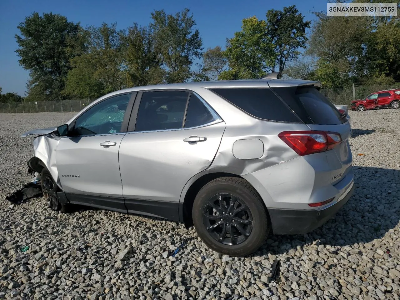 2021 Chevrolet Equinox Lt VIN: 3GNAXKEV8MS112759 Lot: 71479114