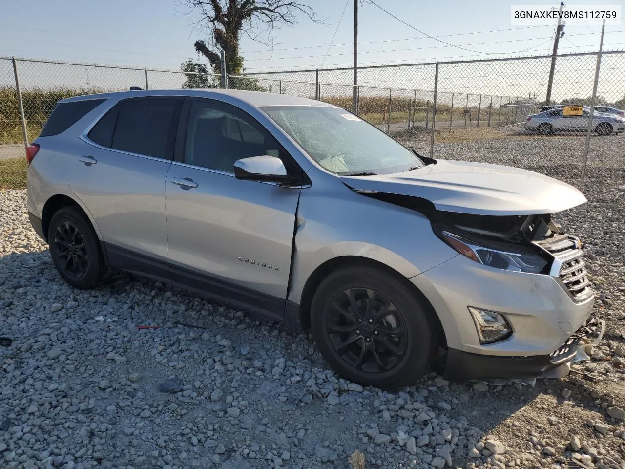 2021 Chevrolet Equinox Lt VIN: 3GNAXKEV8MS112759 Lot: 71479114