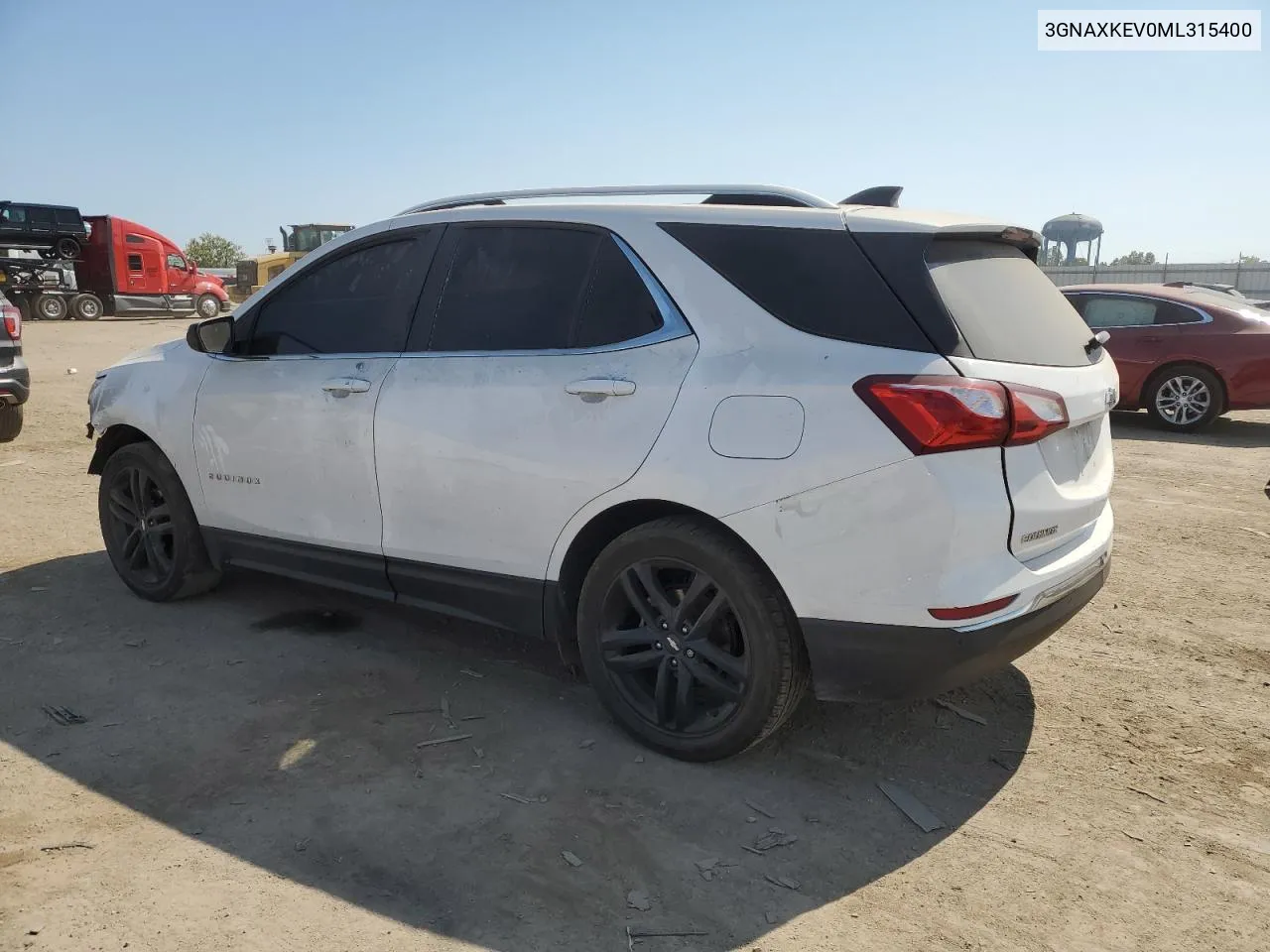 2021 Chevrolet Equinox Lt VIN: 3GNAXKEV0ML315400 Lot: 71594464