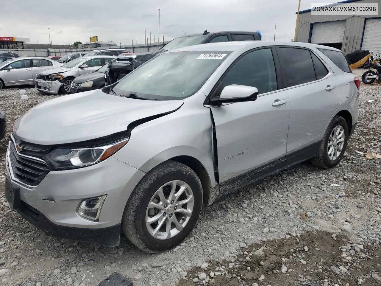 2021 Chevrolet Equinox Lt VIN: 2GNAXKEVXM6103298 Lot: 71754664