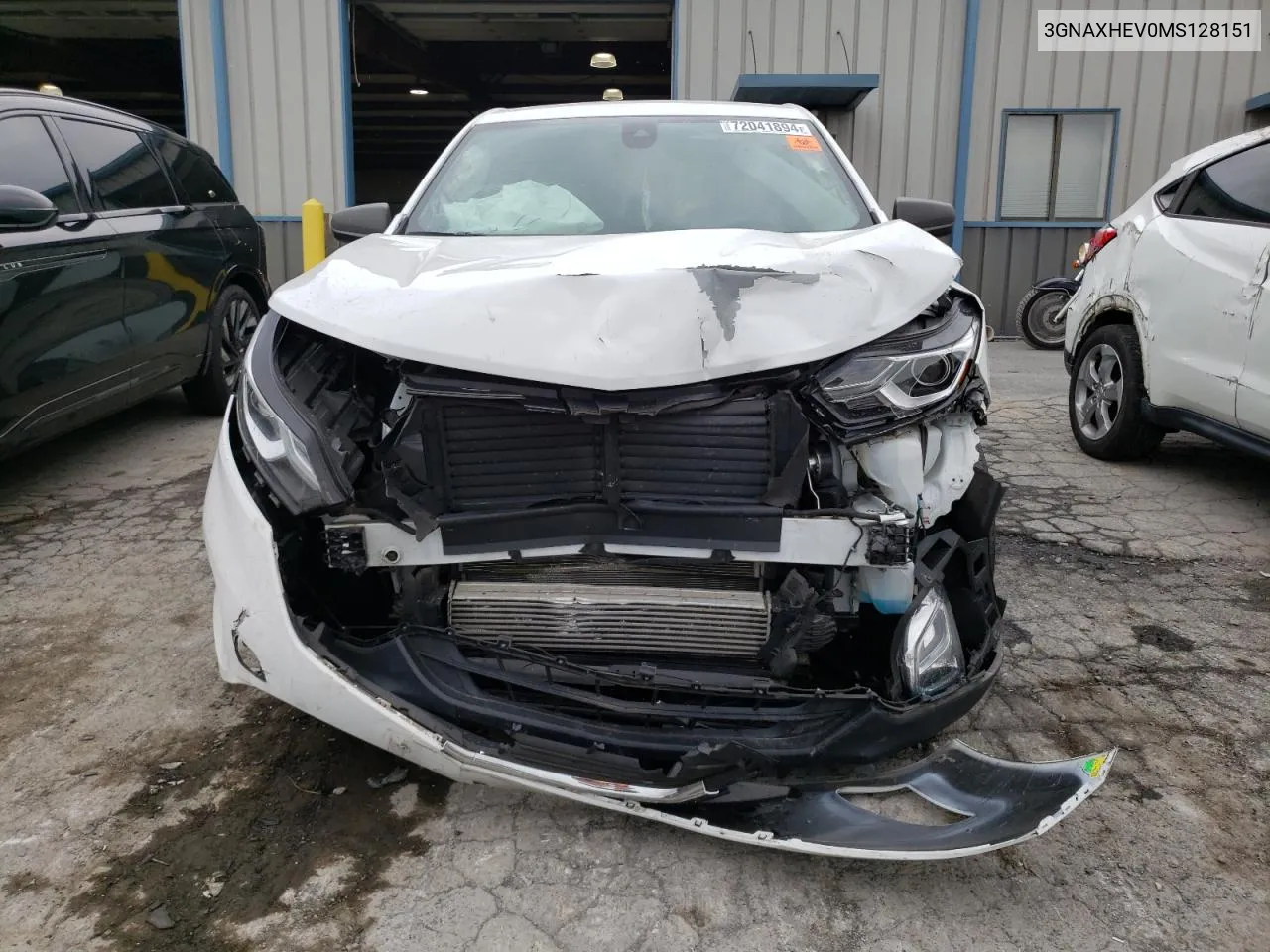 2021 Chevrolet Equinox Ls VIN: 3GNAXHEV0MS128151 Lot: 72041894