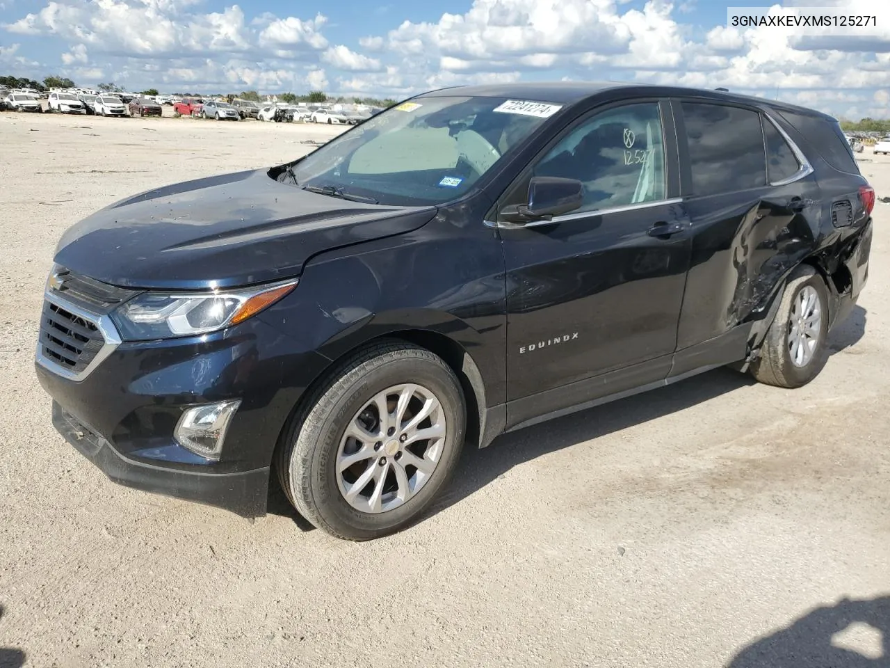 2021 Chevrolet Equinox Lt VIN: 3GNAXKEVXMS125271 Lot: 72241274