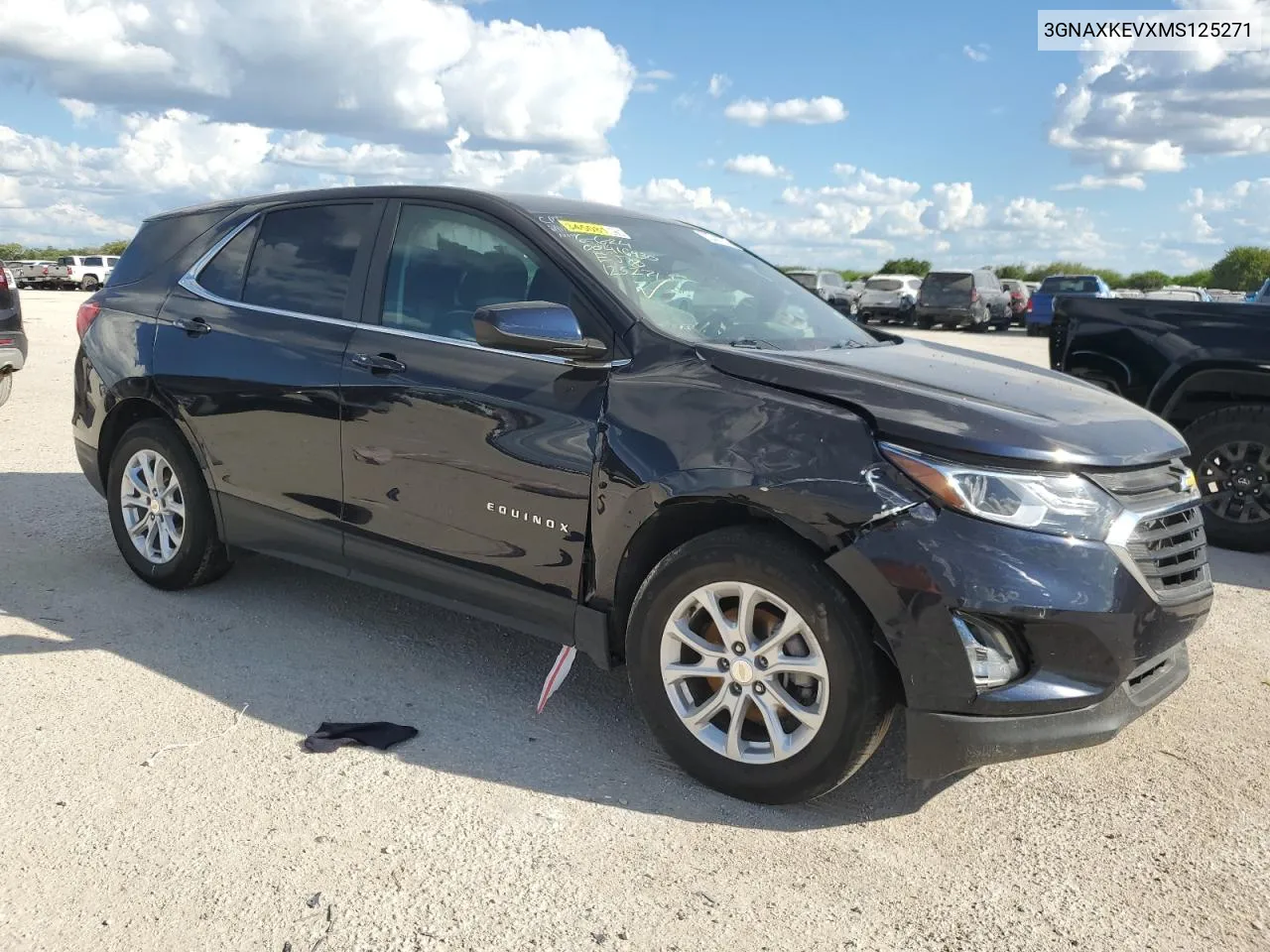 2021 Chevrolet Equinox Lt VIN: 3GNAXKEVXMS125271 Lot: 72241274