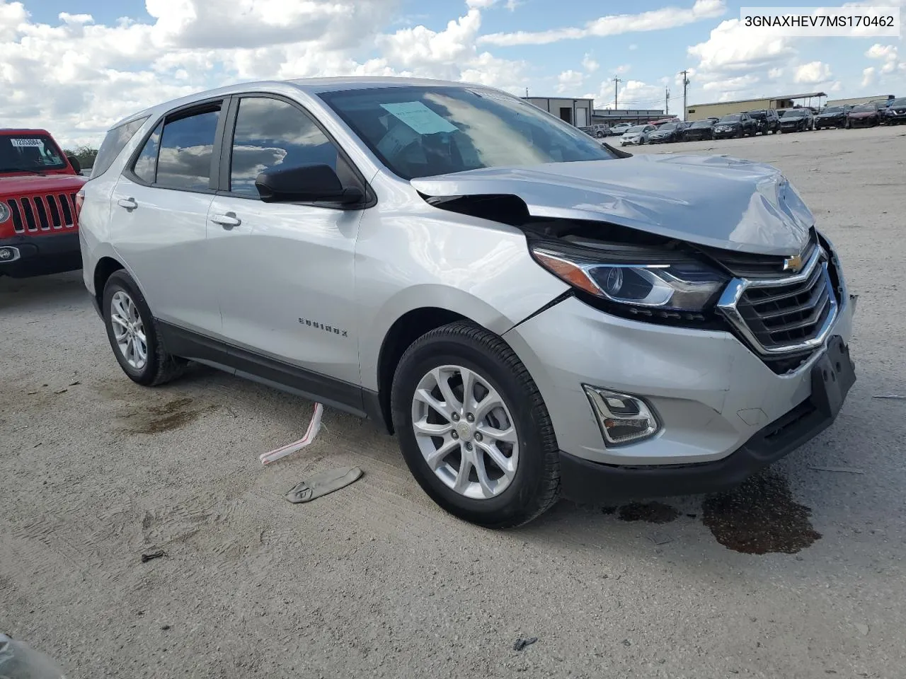 2021 Chevrolet Equinox Ls VIN: 3GNAXHEV7MS170462 Lot: 72277334