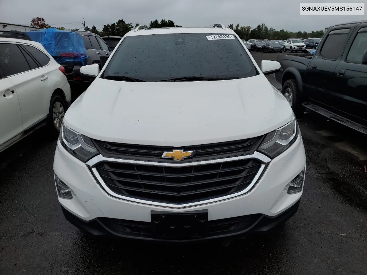 2021 Chevrolet Equinox Lt VIN: 3GNAXUEV5MS156147 Lot: 72383164