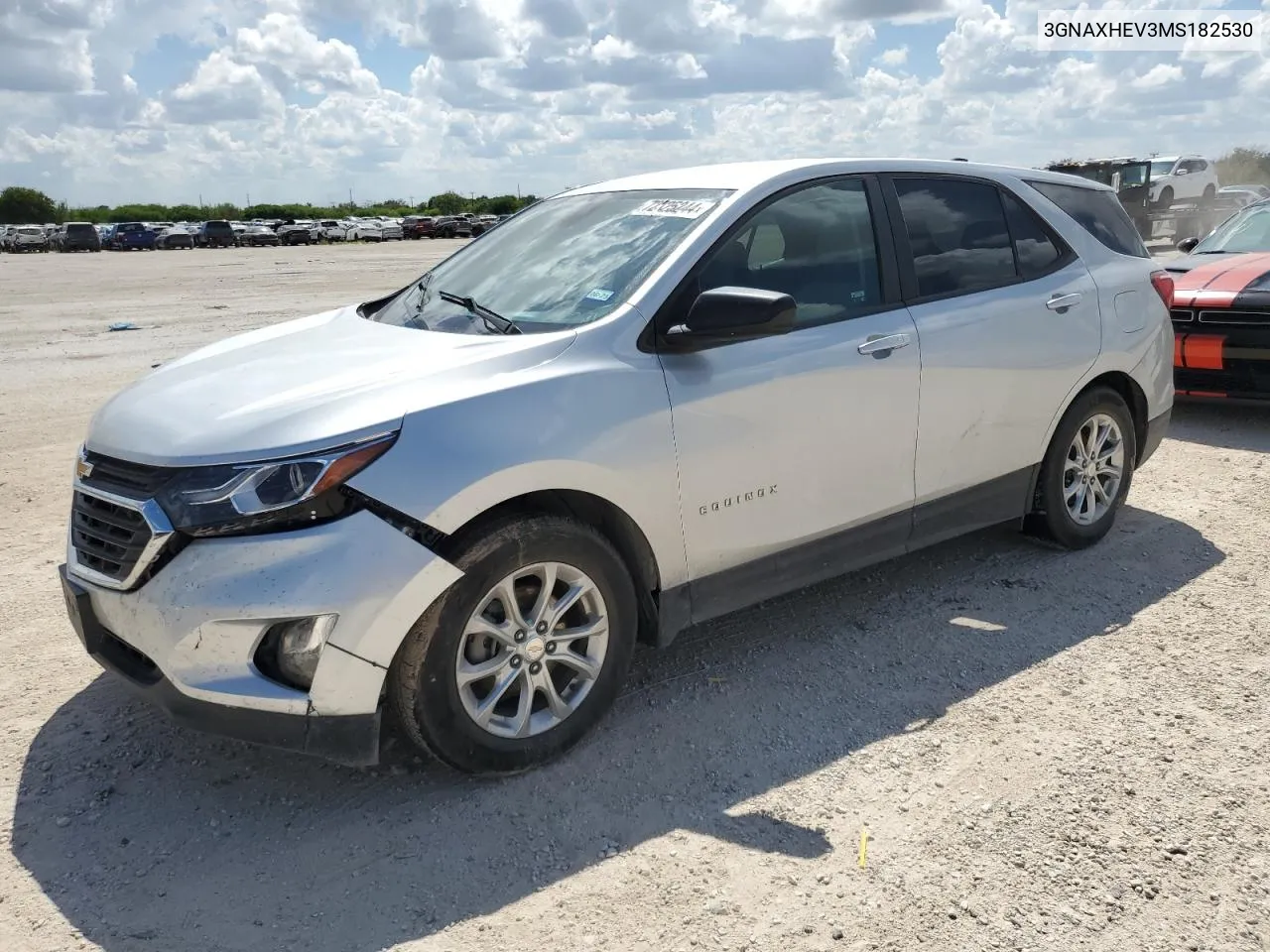 2021 Chevrolet Equinox Ls VIN: 3GNAXHEV3MS182530 Lot: 72425244