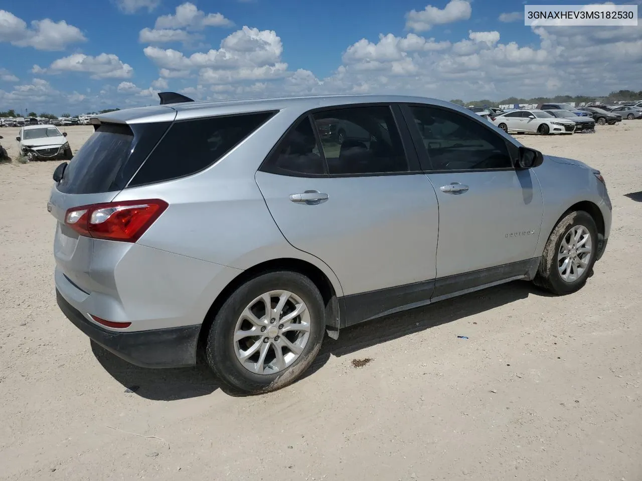 2021 Chevrolet Equinox Ls VIN: 3GNAXHEV3MS182530 Lot: 72425244