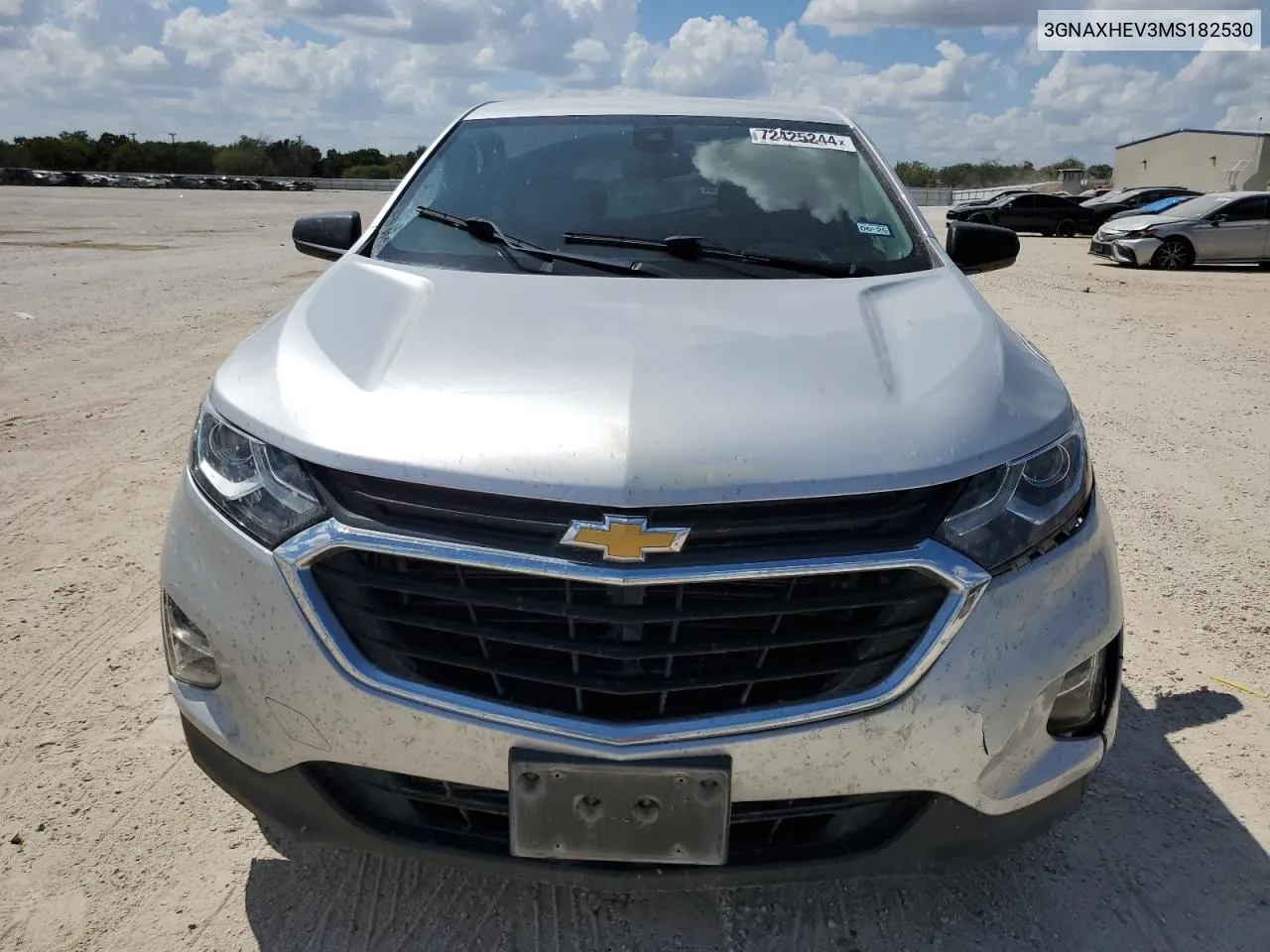 2021 Chevrolet Equinox Ls VIN: 3GNAXHEV3MS182530 Lot: 72425244