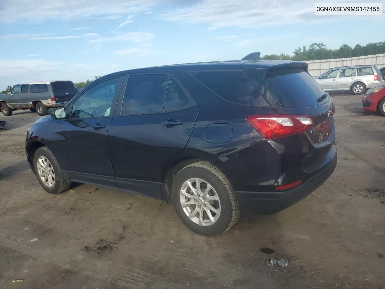 2021 Chevrolet Equinox Ls VIN: 3GNAXSEV9MS147455 Lot: 72444444