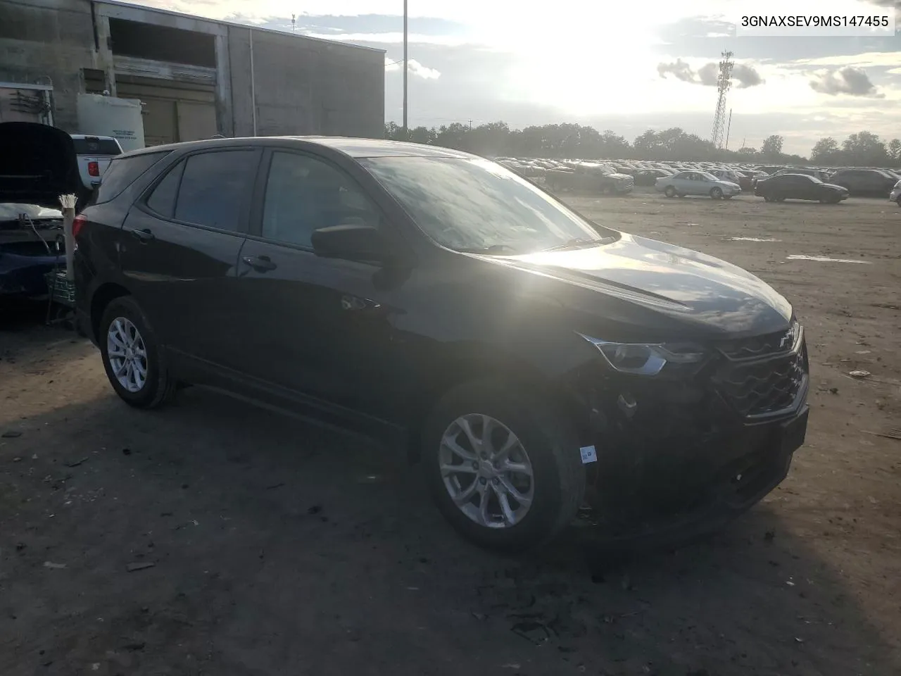 2021 Chevrolet Equinox Ls VIN: 3GNAXSEV9MS147455 Lot: 72444444