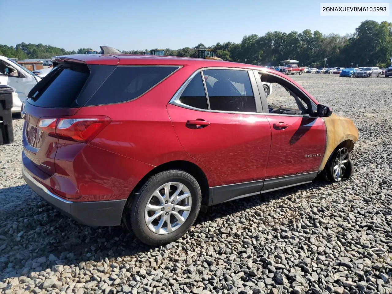 2021 Chevrolet Equinox Lt VIN: 2GNAXUEV0M6105993 Lot: 72542014