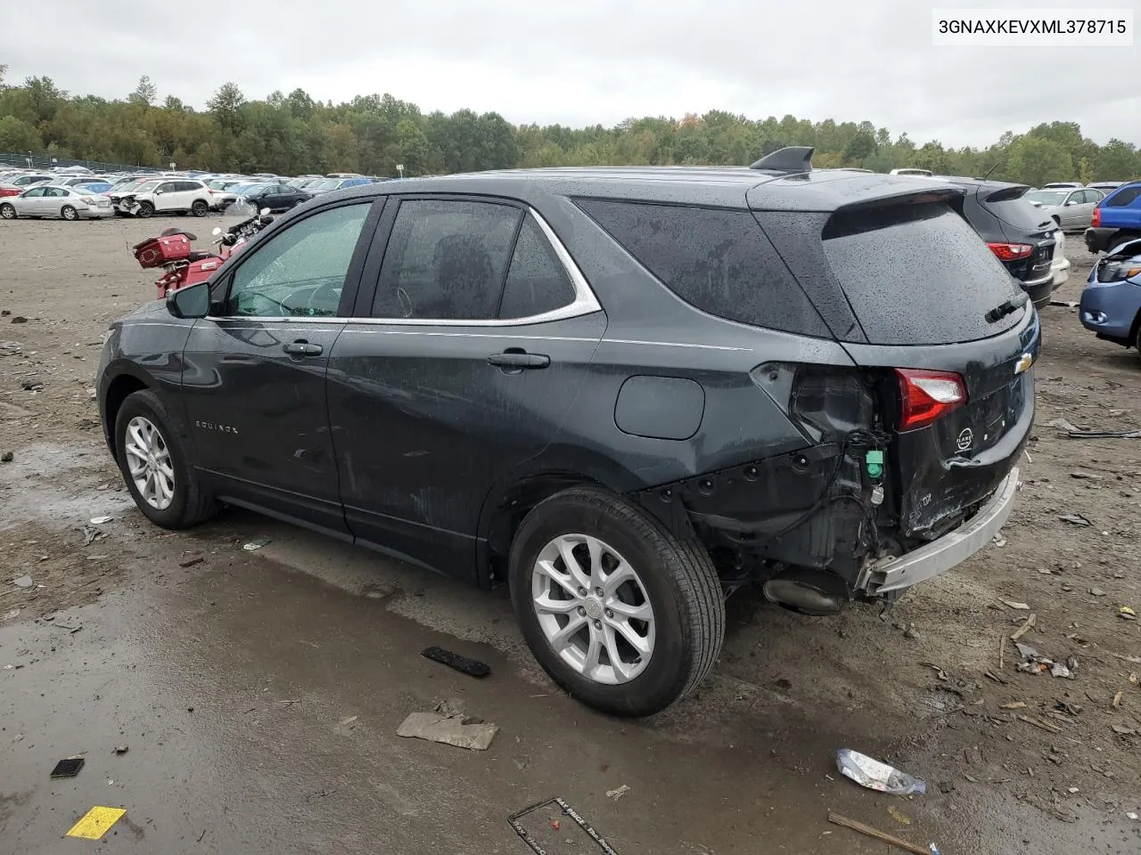 2021 Chevrolet Equinox Lt VIN: 3GNAXKEVXML378715 Lot: 72589804