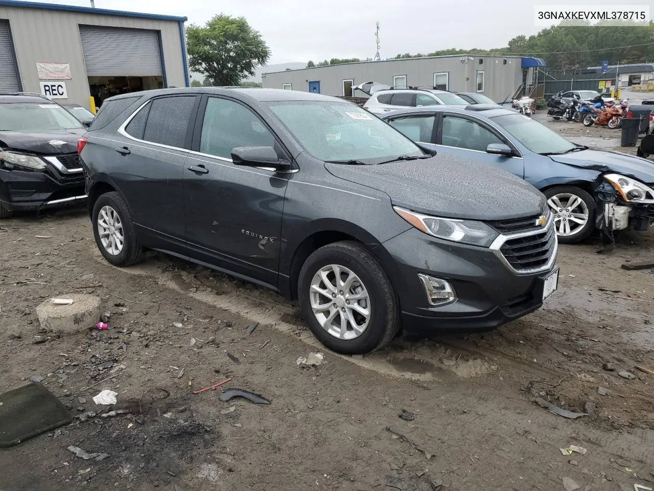 2021 Chevrolet Equinox Lt VIN: 3GNAXKEVXML378715 Lot: 72589804