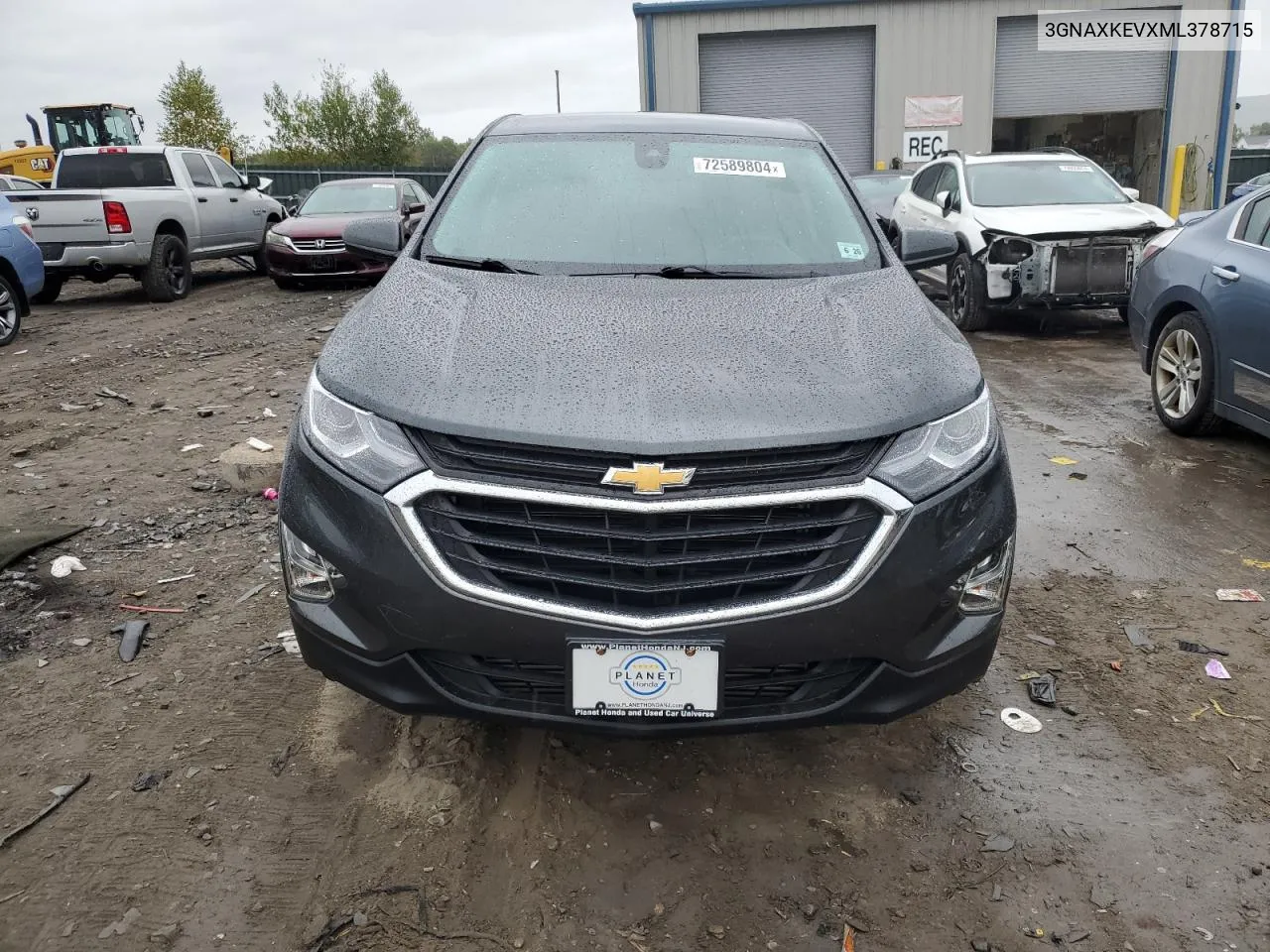 2021 Chevrolet Equinox Lt VIN: 3GNAXKEVXML378715 Lot: 72589804