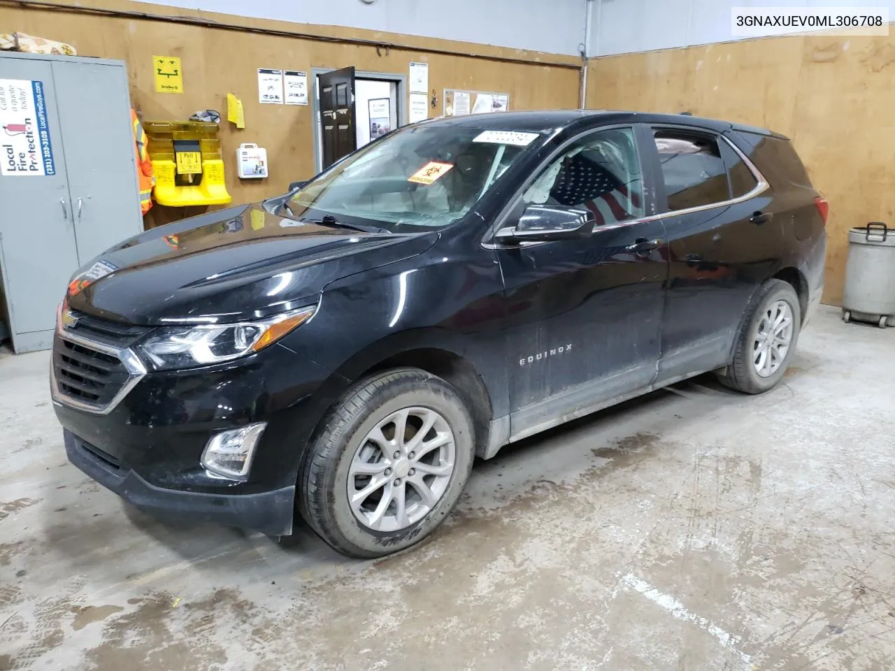 2021 Chevrolet Equinox Lt VIN: 3GNAXUEV0ML306708 Lot: 72702034