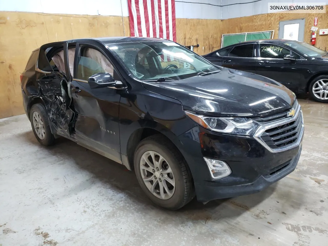 2021 Chevrolet Equinox Lt VIN: 3GNAXUEV0ML306708 Lot: 72702034