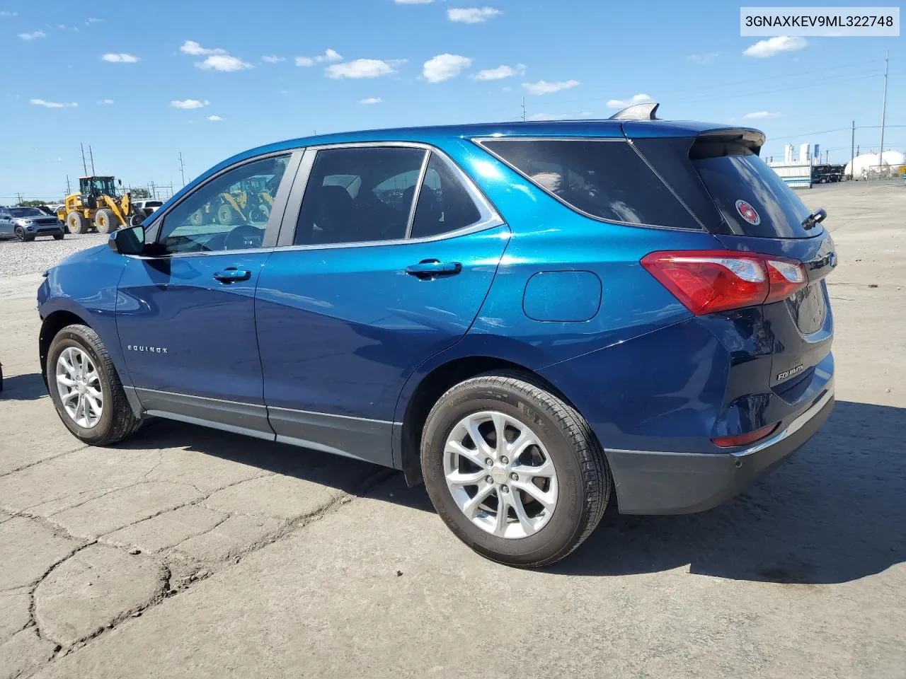 2021 Chevrolet Equinox Lt VIN: 3GNAXKEV9ML322748 Lot: 72744154