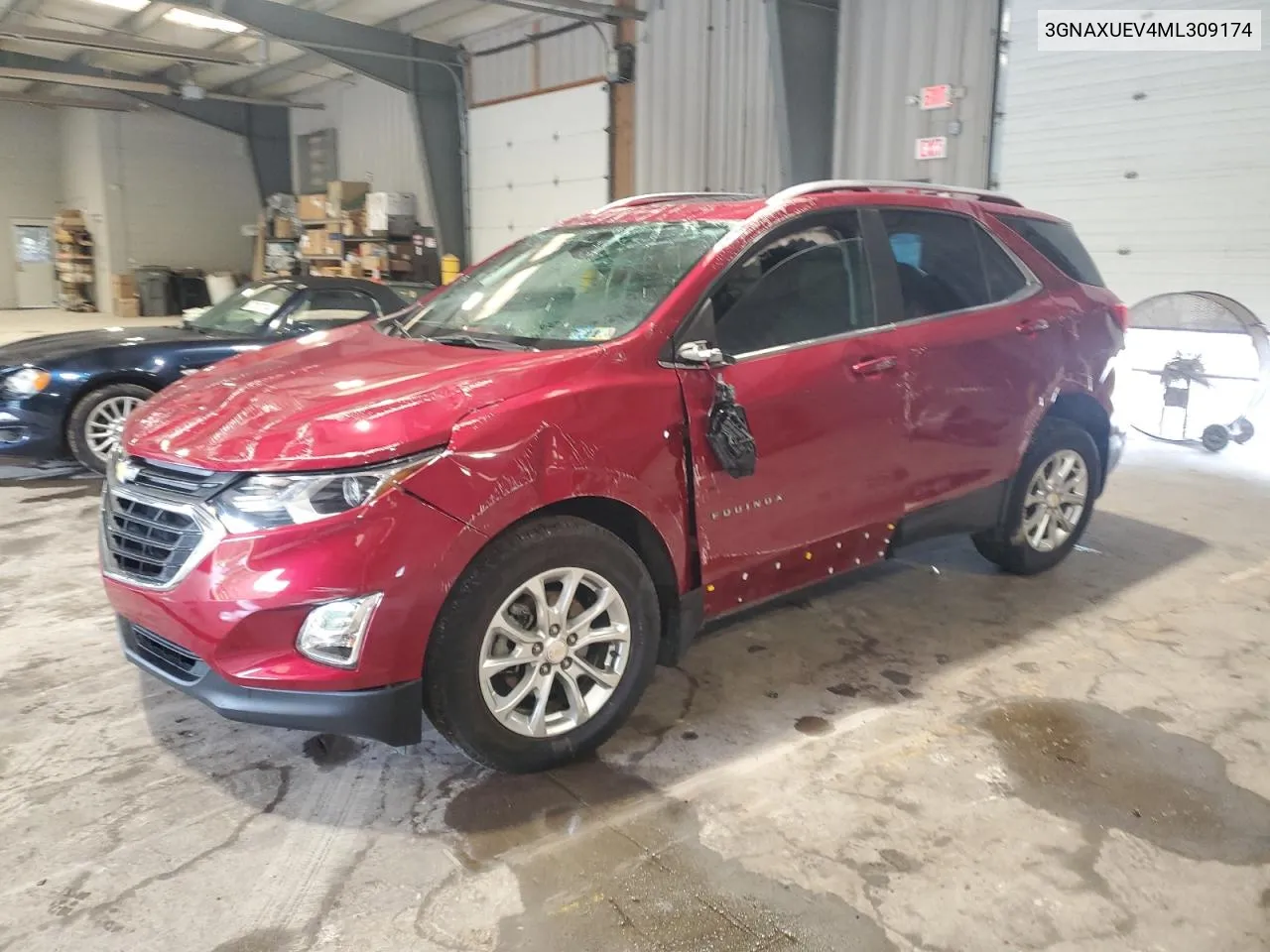 2021 Chevrolet Equinox Lt VIN: 3GNAXUEV4ML309174 Lot: 72825554