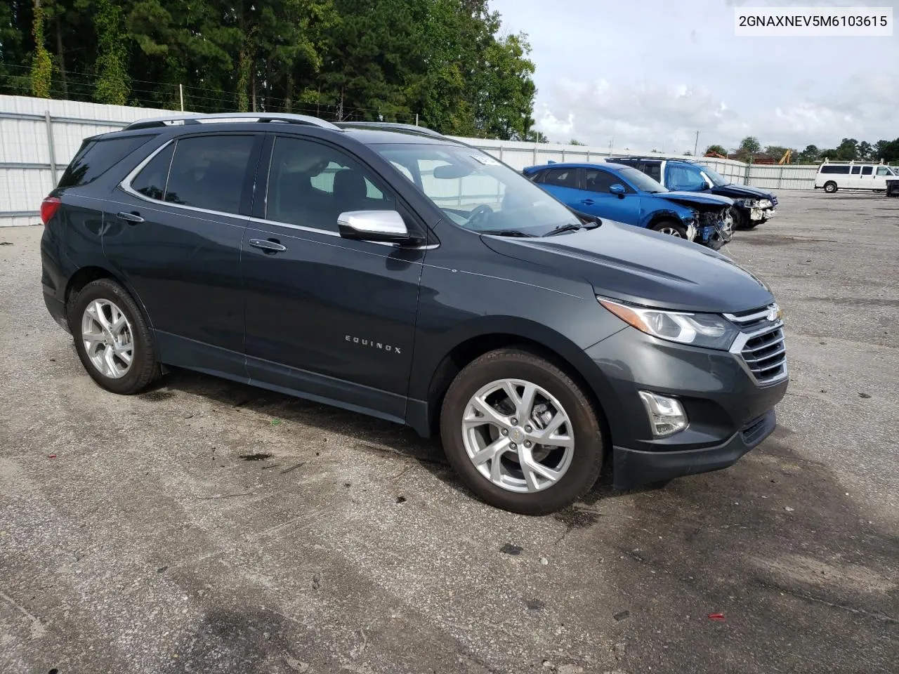 2021 Chevrolet Equinox Premier VIN: 2GNAXNEV5M6103615 Lot: 72947634