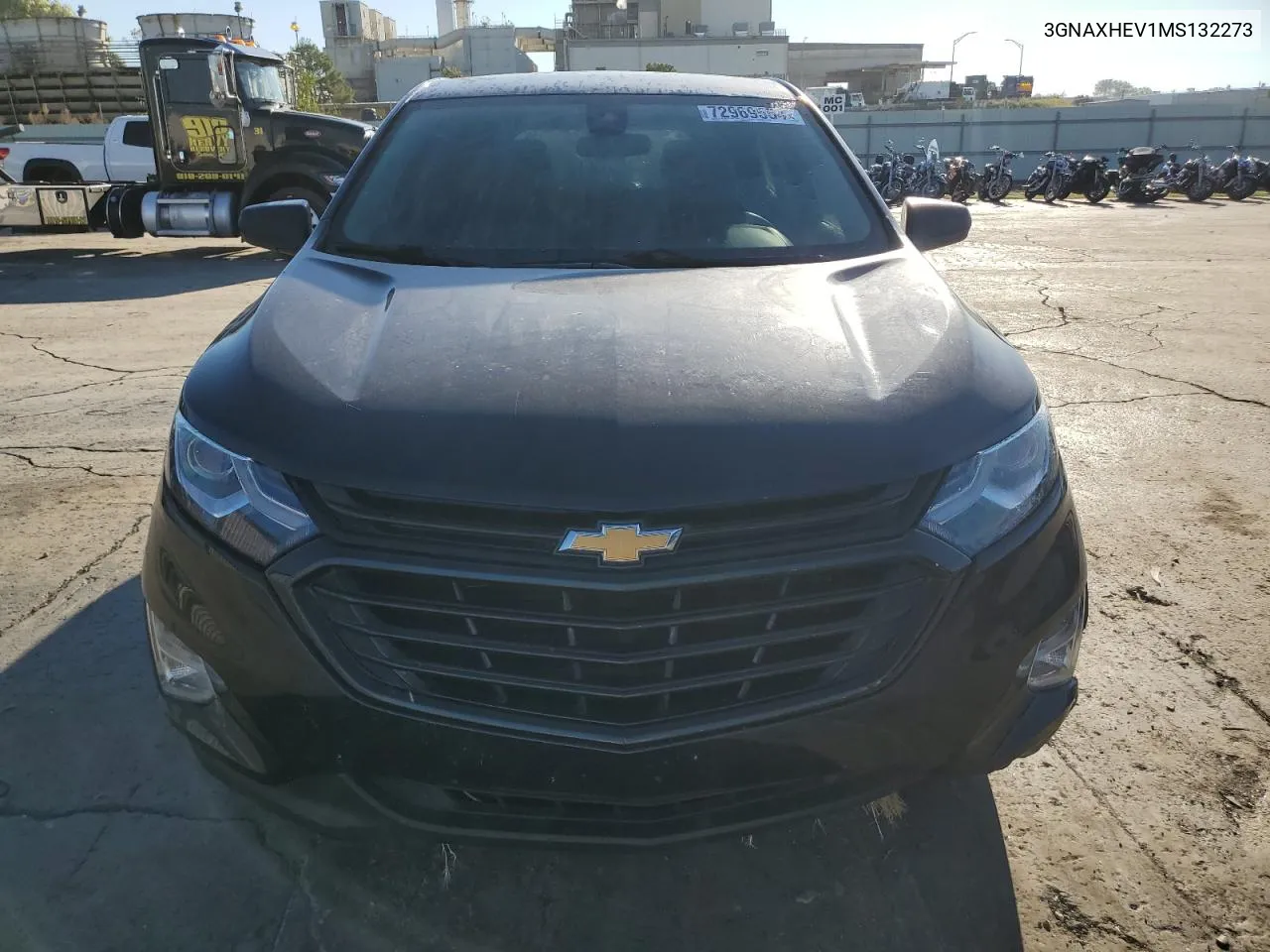 2021 Chevrolet Equinox Ls VIN: 3GNAXHEV1MS132273 Lot: 72969554