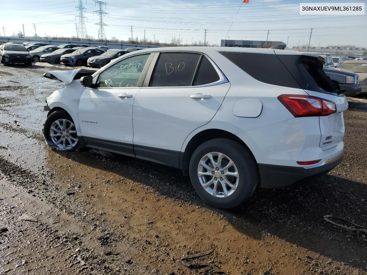 2021 Chevrolet Equinox Lt VIN: 3GNAXUEV9ML361285 Lot: 73008842