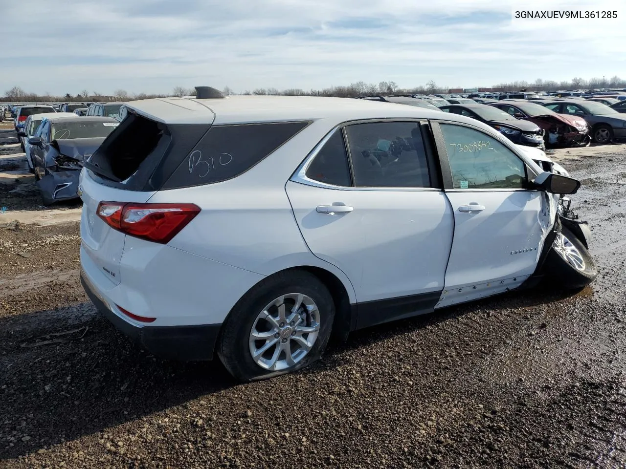 3GNAXUEV9ML361285 2021 Chevrolet Equinox Lt