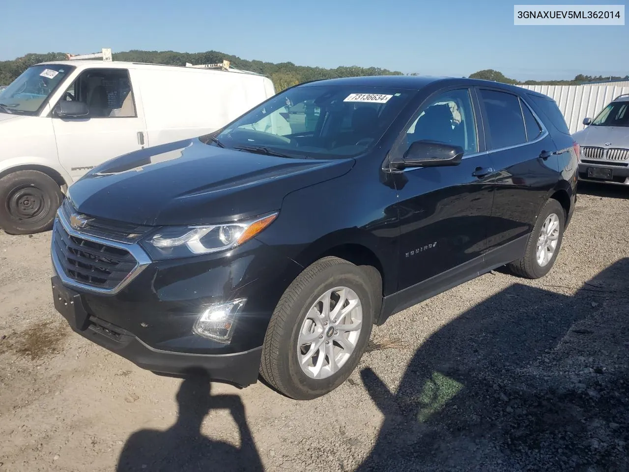 2021 Chevrolet Equinox Lt VIN: 3GNAXUEV5ML362014 Lot: 73136634