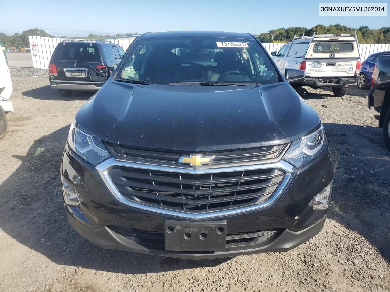 2021 Chevrolet Equinox Lt VIN: 3GNAXUEV5ML362014 Lot: 73136634