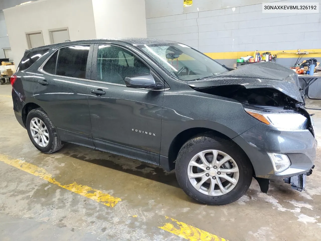 2021 Chevrolet Equinox Lt VIN: 3GNAXKEV8ML326192 Lot: 73206494