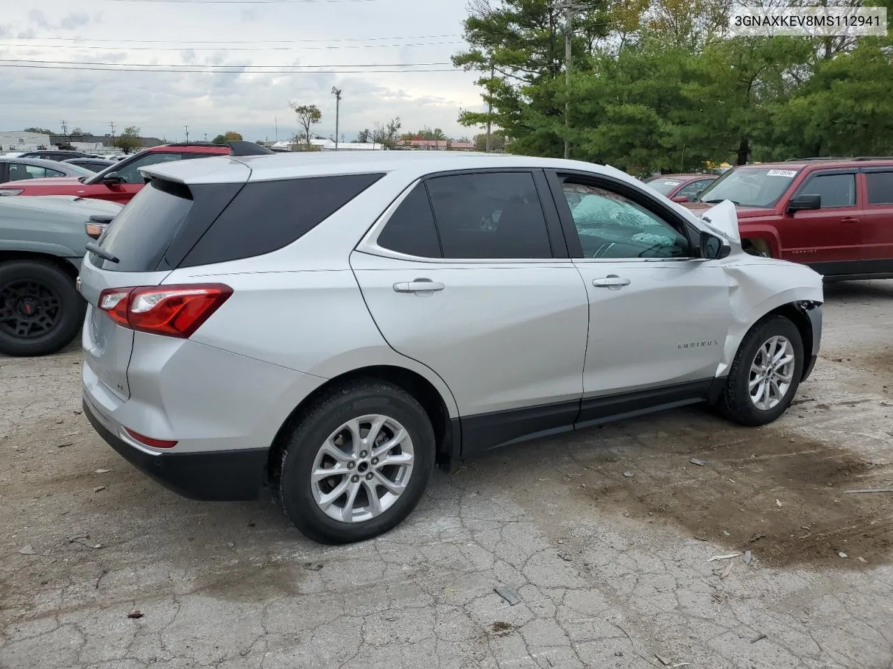 2021 Chevrolet Equinox Lt VIN: 3GNAXKEV8MS112941 Lot: 73350654