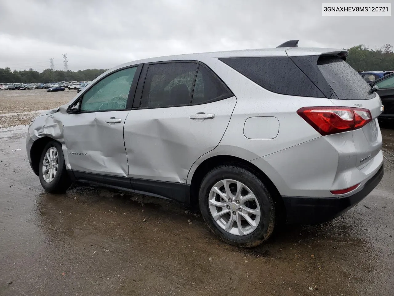 2021 Chevrolet Equinox Ls VIN: 3GNAXHEV8MS120721 Lot: 73515254