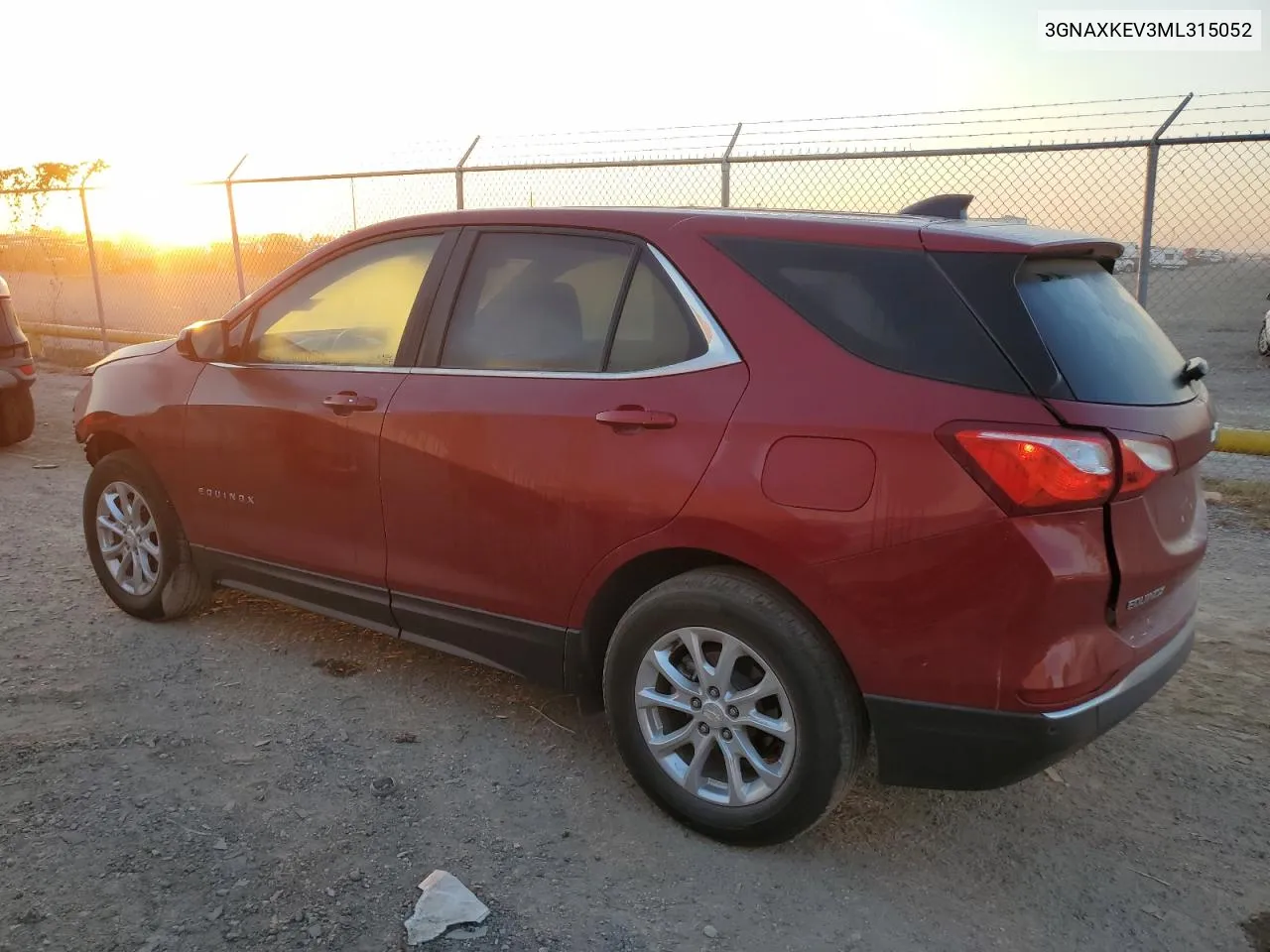 2021 Chevrolet Equinox Lt VIN: 3GNAXKEV3ML315052 Lot: 73526444