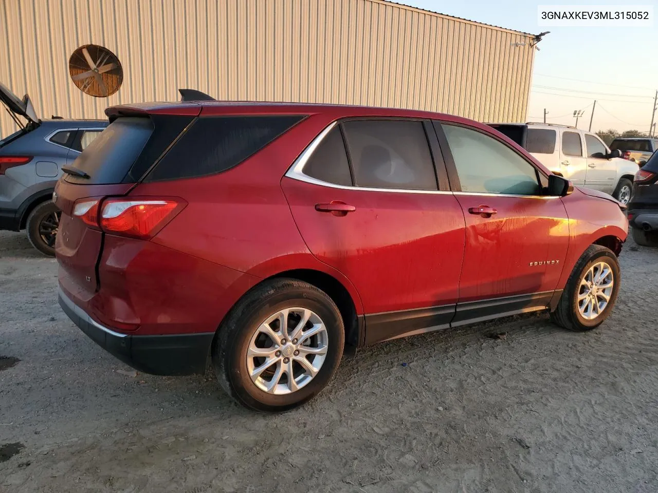 2021 Chevrolet Equinox Lt VIN: 3GNAXKEV3ML315052 Lot: 73526444