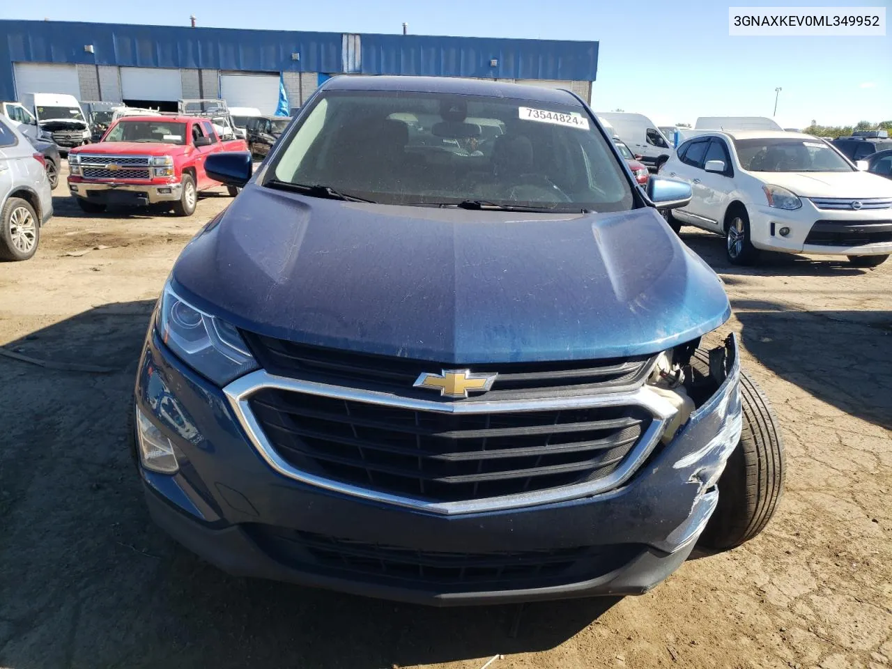 2021 Chevrolet Equinox Lt VIN: 3GNAXKEV0ML349952 Lot: 73544824