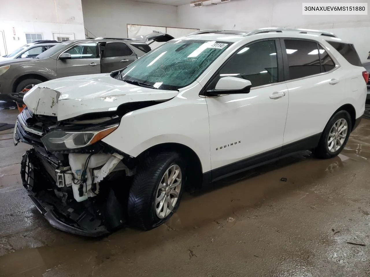 2021 Chevrolet Equinox Lt VIN: 3GNAXUEV6MS151880 Lot: 73549114