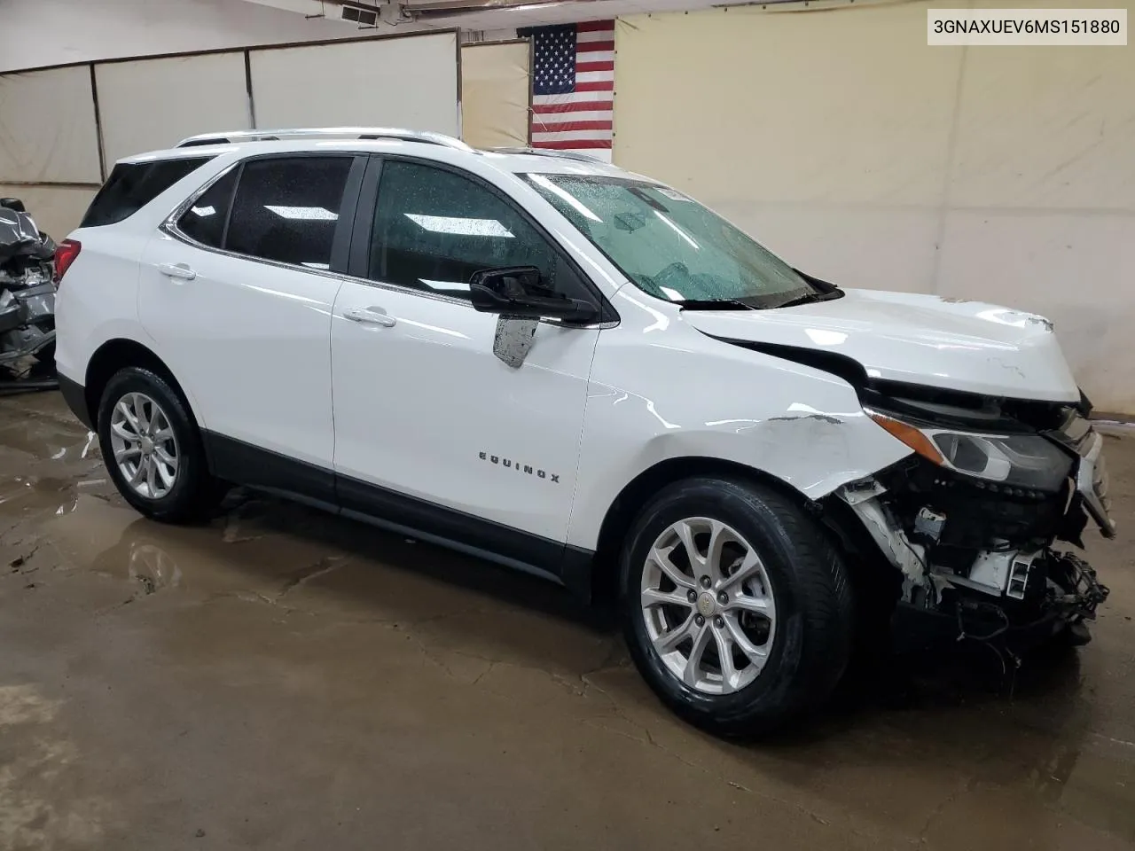 2021 Chevrolet Equinox Lt VIN: 3GNAXUEV6MS151880 Lot: 73549114