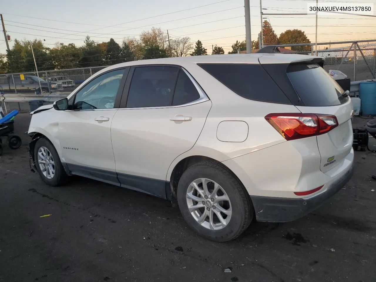 2021 Chevrolet Equinox Lt VIN: 3GNAXUEV4MS137850 Lot: 73554354