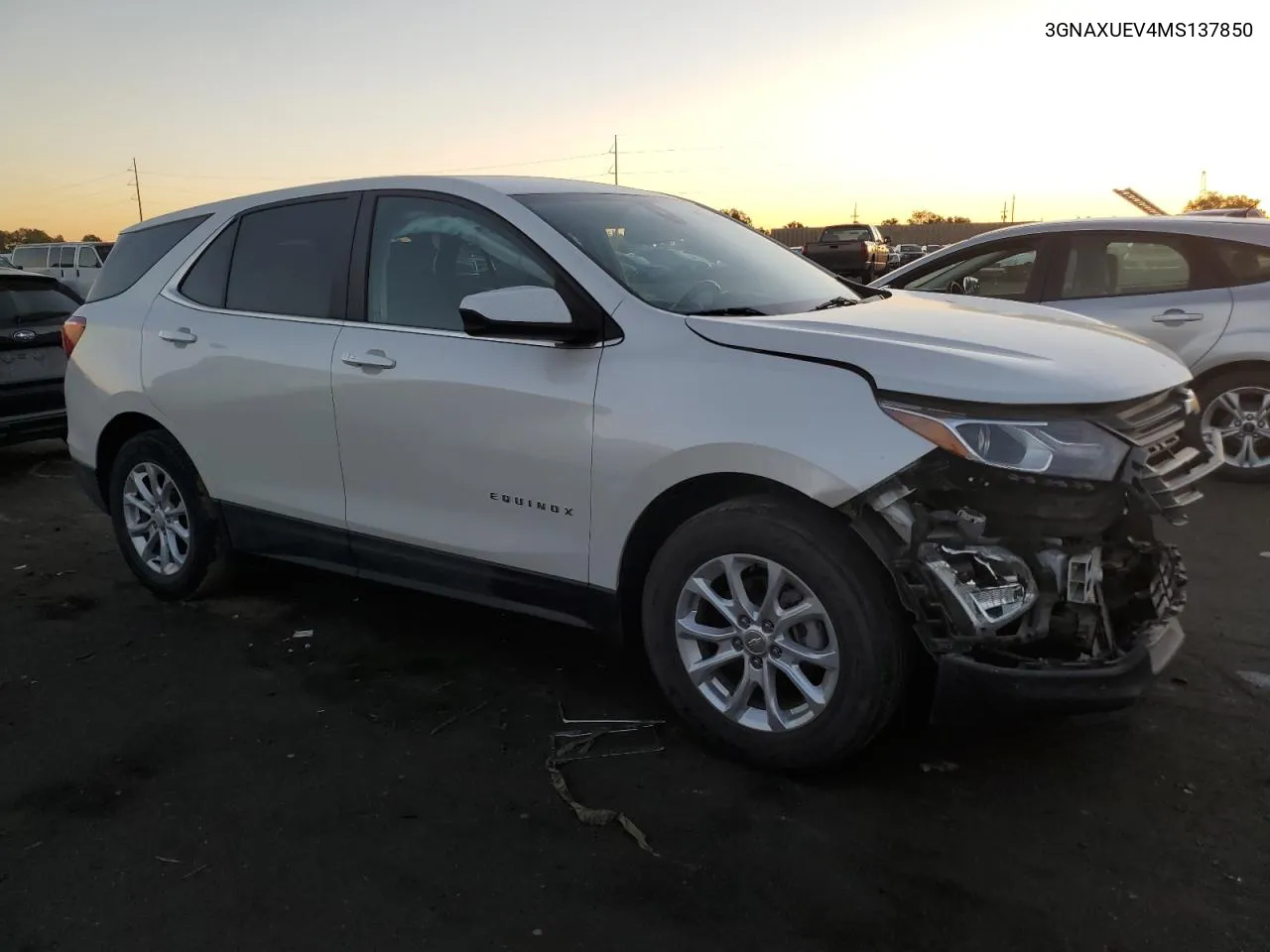 2021 Chevrolet Equinox Lt VIN: 3GNAXUEV4MS137850 Lot: 73554354