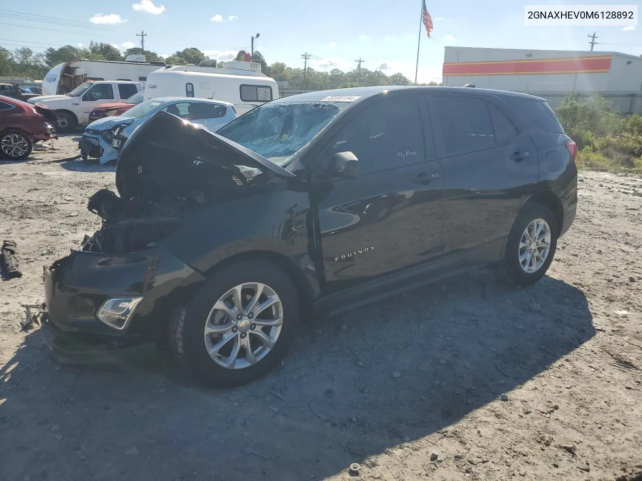 2021 Chevrolet Equinox Ls VIN: 2GNAXHEV0M6128892 Lot: 73598154