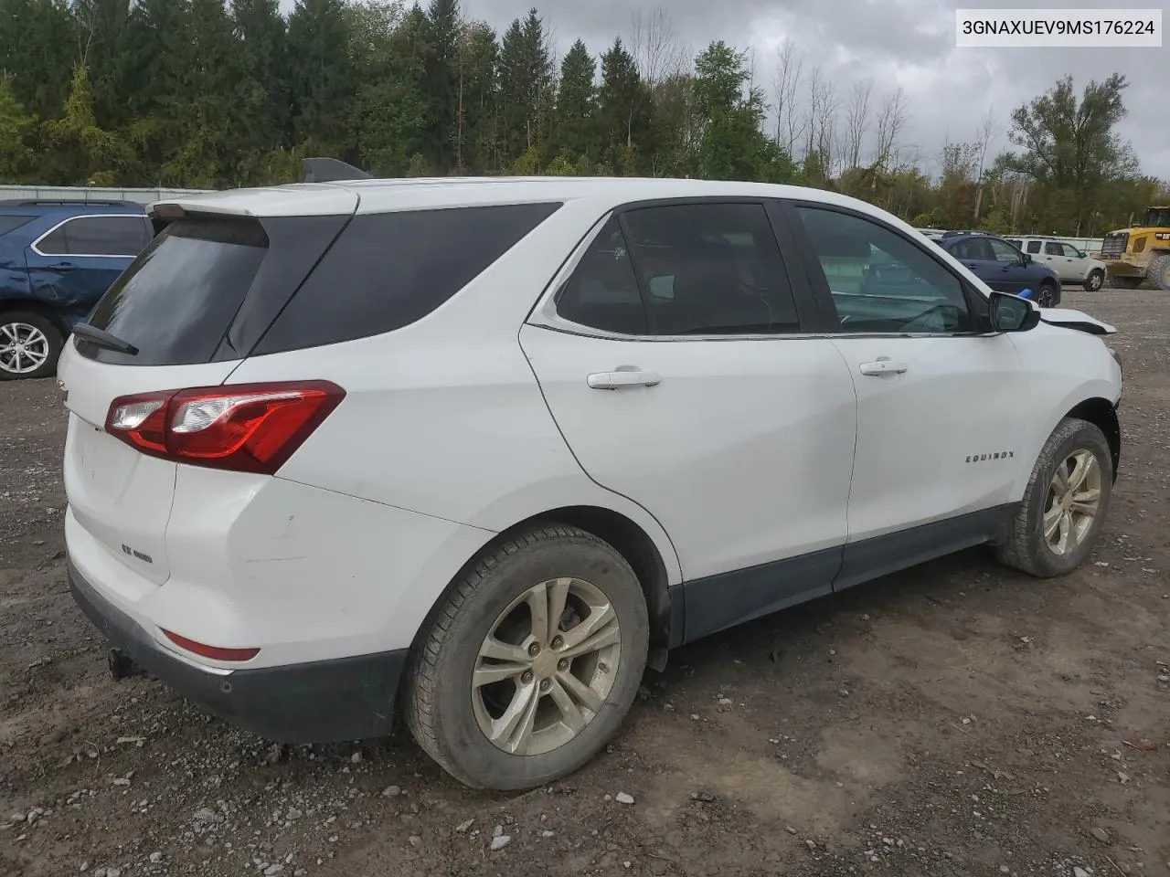 2021 Chevrolet Equinox Lt VIN: 3GNAXUEV9MS176224 Lot: 73693374