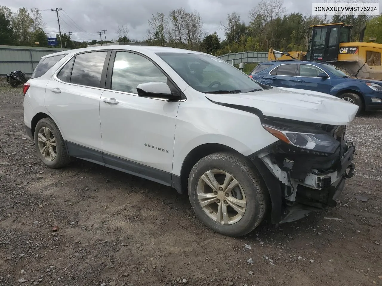 2021 Chevrolet Equinox Lt VIN: 3GNAXUEV9MS176224 Lot: 73693374