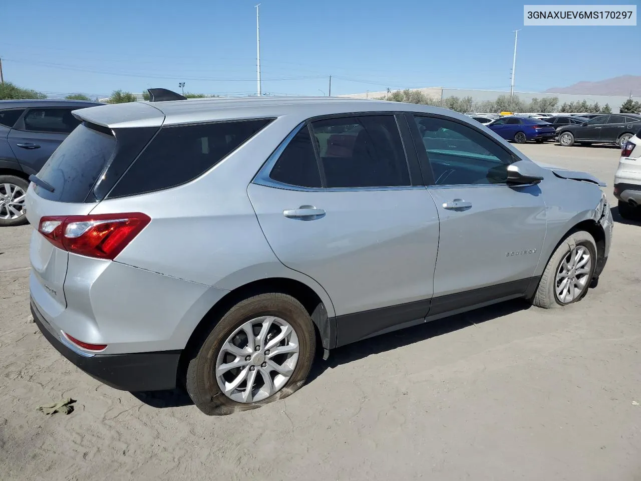 2021 Chevrolet Equinox Lt VIN: 3GNAXUEV6MS170297 Lot: 73782024