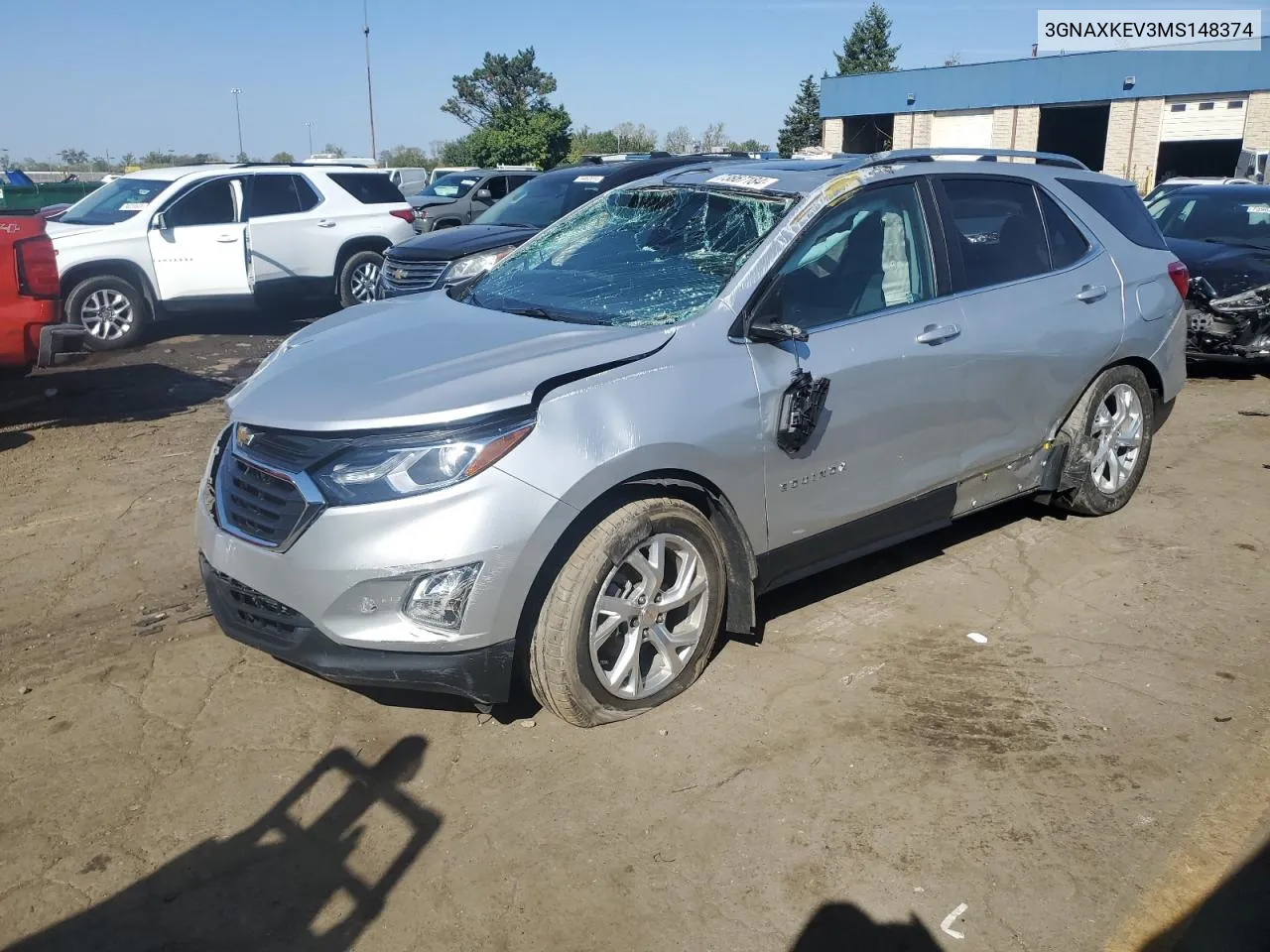 2021 Chevrolet Equinox Lt VIN: 3GNAXKEV3MS148374 Lot: 73867184