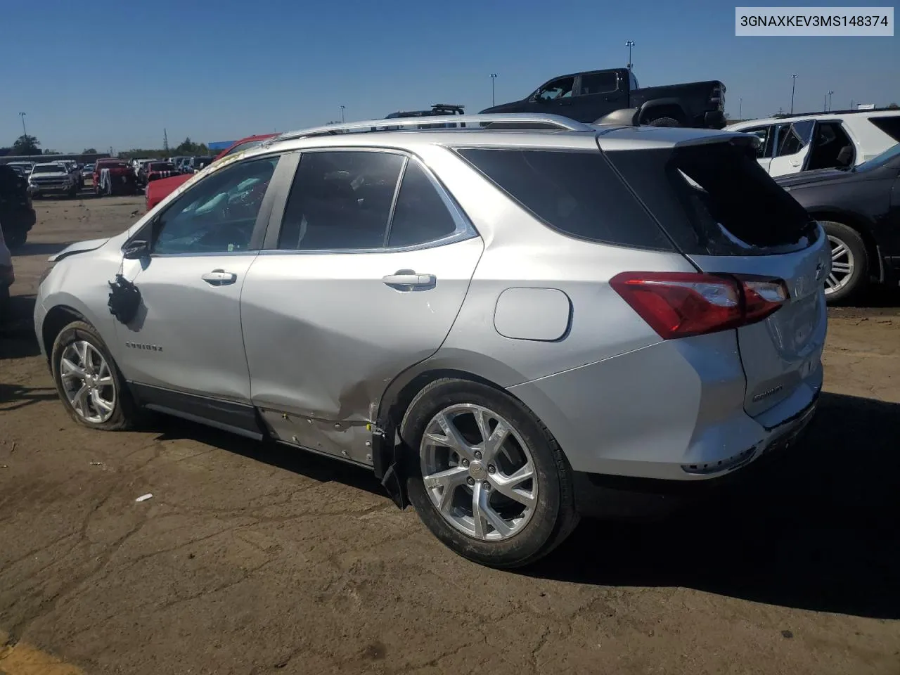 2021 Chevrolet Equinox Lt VIN: 3GNAXKEV3MS148374 Lot: 73867184