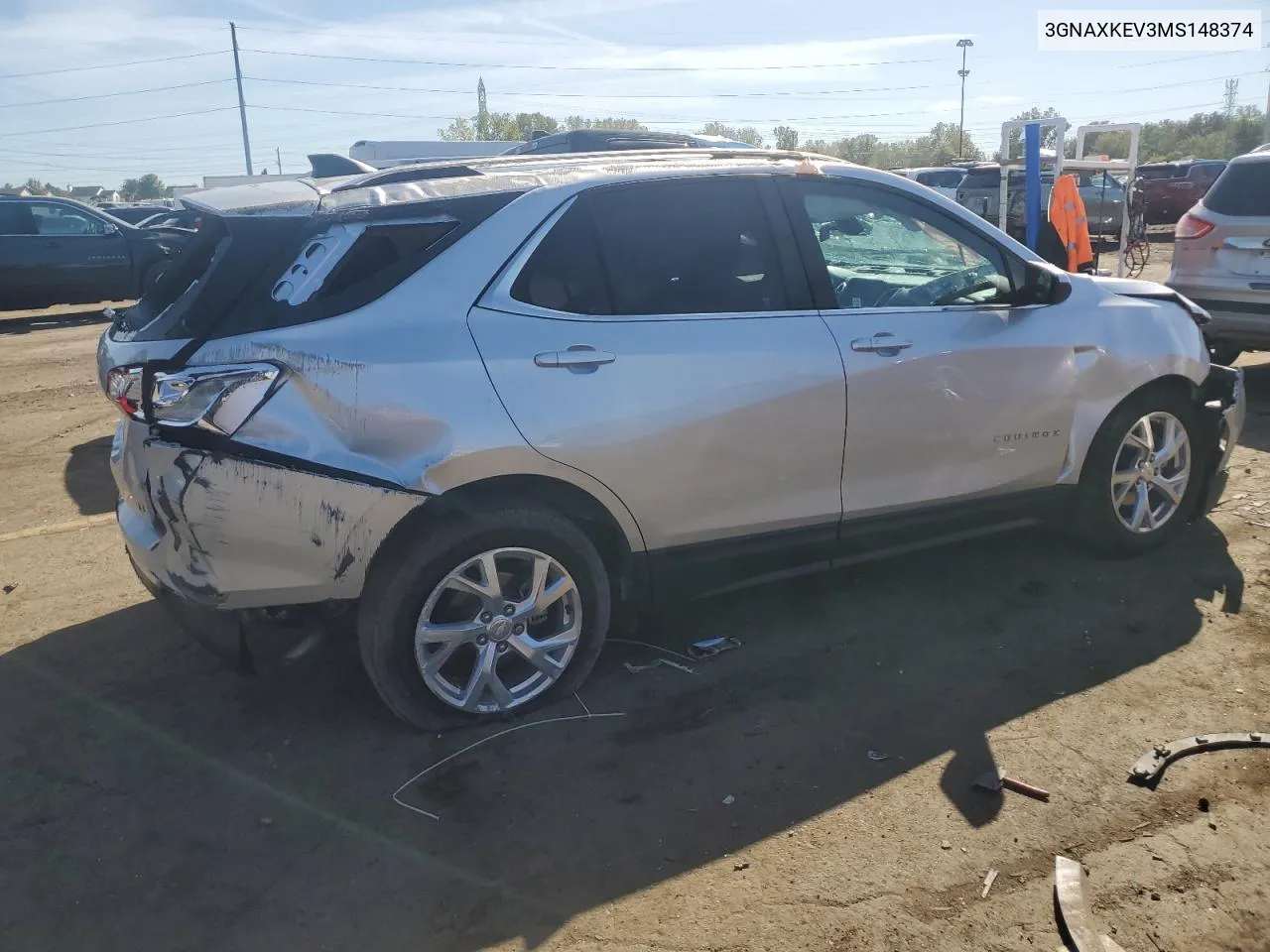 2021 Chevrolet Equinox Lt VIN: 3GNAXKEV3MS148374 Lot: 73867184