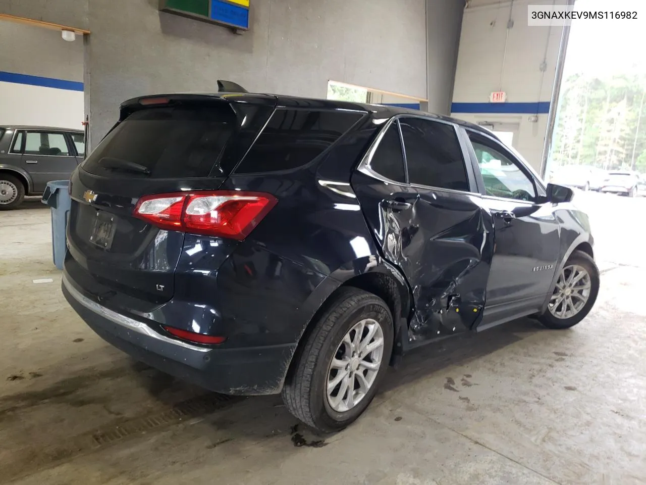 2021 Chevrolet Equinox Lt VIN: 3GNAXKEV9MS116982 Lot: 73951964