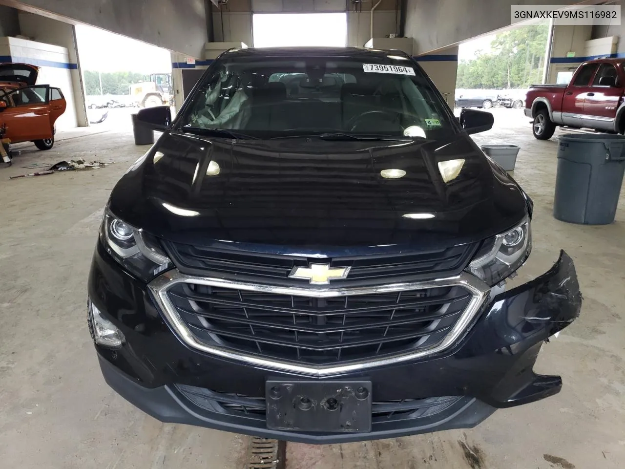 2021 Chevrolet Equinox Lt VIN: 3GNAXKEV9MS116982 Lot: 73951964