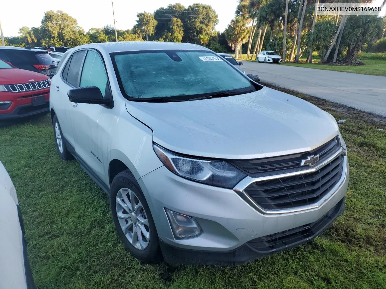 2021 Chevrolet Equinox Ls VIN: 3GNAXHEV0MS169668 Lot: 74004634